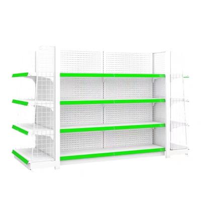 China 5 Layer Single Side Supermarket Shelf Mall Metal Shopping Shelves Supermarket Shelves for sale