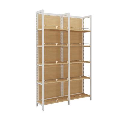 China Gondola Wall Shelves 5 Layer Wooden Supermarket Shelving Single Layer Supermarket Shelf Shopping Display Stand For C Store Retail Store for sale