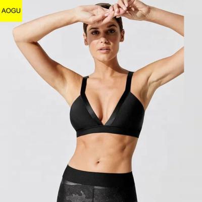 China Breathable Shoulder Strap Sports Yoga Shockproof Bra Without Rims Bra Running Ladies Without Marks for sale