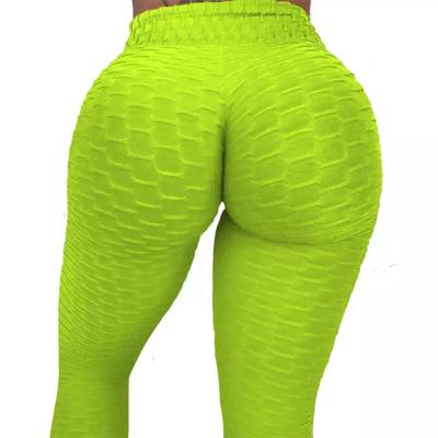 China Breathable Women's High Waisted Anti Cellulite Leggings Mesh Elastic Mositure Wicking Yoga Gaiters for sale