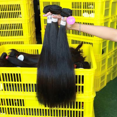 China Can be dyed with & #613; ironed & & Bleached 16 18 20 Inch Extensions Weave Straight Brazilian Single Double Ended Human Hair Bundles Drawn Raw Silky Virgin Mink With Closure for sale