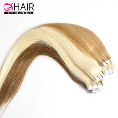 China Can be dyed with & #613; ironed & & Dropshipping 100% Bleached Soft And Smooth Brazilian Remy Invisible Tape Hair, Adhesive African American Micro Human Tape Hair Extensions for sale