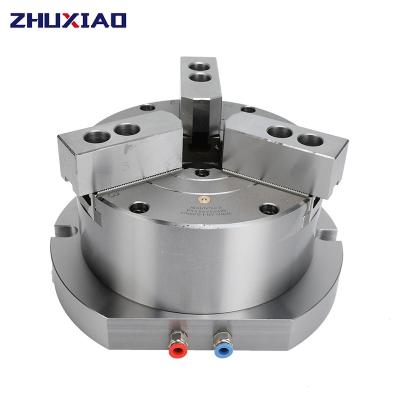 China Steel 4 Inch 115mm Power Vertical Cavity Pneumatic Chuck For Machine Lathe Drilling Milling Tapping Chuck for sale