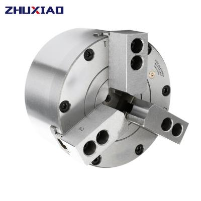 China Building Material Shop Zhuxiao 10 Inch 3 Jaw Solid Pneumatic Chuck XS250-3 For Air CNC Lathe Machine Tool Rotating Power Chuck Fixture Complete Set for sale