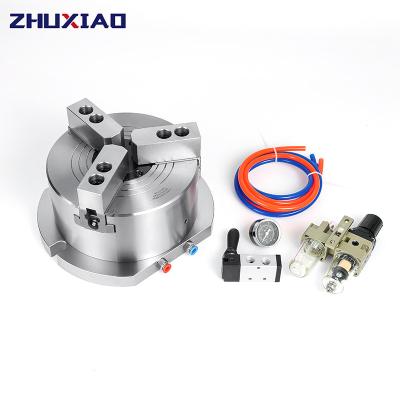 China Building Material Shop Zhuxiao 6 Inch Vertical Hollow Chuck Fixture For Drilling Milling Pneumatic Power Tapping Machine Vertical Lathe Chuck KL06Q-3 for sale