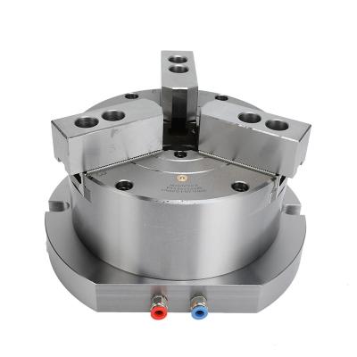 China Steel 8 Inch 215mm Chuck XL08Q-3 Vertical Hollow Pneumatic Power Chuck Fixture For Drilling Milling Machine Tapping Lathe for sale