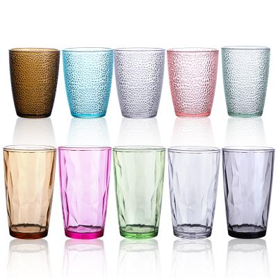 China Cool Keeping Manufacturers Heat Resistant Fancy Drinking Colored Etched Glassware for sale