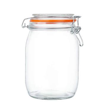 China 2022 Innovative Cheap Airtight Products Bean Storage Clip Heatable Top Glass Jars for sale