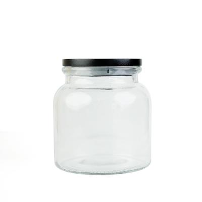 China 2022 Freshness Preservation Hot Push Unique Glass Candy Can Glass Jar for sale