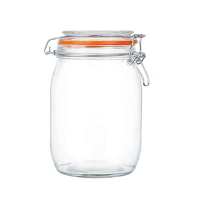 China Freshness Preservation Wholesale New Type Custom Candy Food Storage Bargain Price Glass Jar for sale