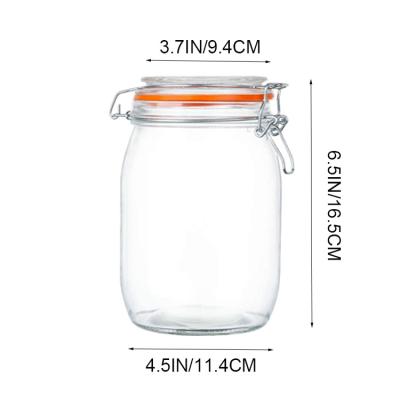 China Freshness Preservation Variety Plant Sale Containers Widely Used Food Round Glass Jar for sale