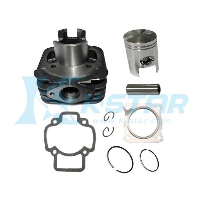 China Steel Iron Cylinder Kit 50cc For Piaggio Hurricane AC DST With Gasket Set 12mm Pin Motorcycle for sale