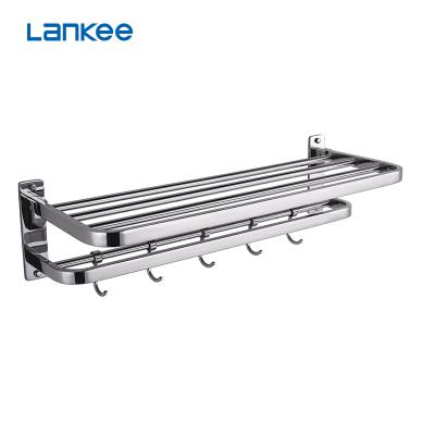 China LK502H Modern Stainless Steel Bathroom Fold Towel Shelf for sale