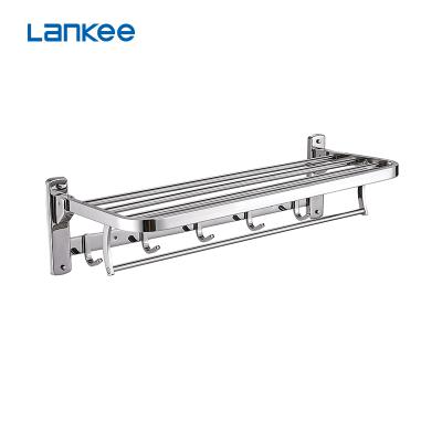 China LK502D Modern Stainless Steel Bathroom Fold Towel Shelf for sale