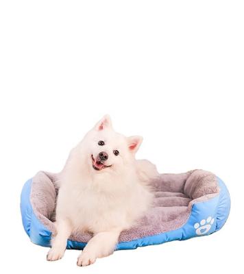 China Safety Pet Sofa Extra Firm Cotton Breathable Rectangle Nest Puppy Sleeping Bag Cushion Dog Bed Oxford Cloth Breathable Comfortable + Arctic for sale