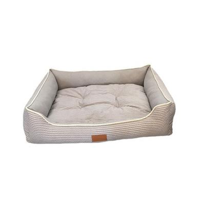 China Factory Wholesale Breathable Luxury Washable Comfortable Safety Rectangle Dog Bed for sale