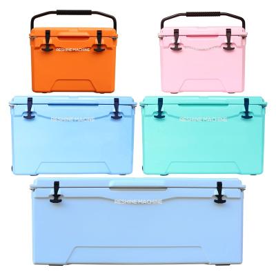 China Waterproof fishing cooler with handle and wheels for sea fishing and camping for sale