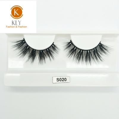 China High Quality Long 3D Eyelashes Makeup Natural Series Silk Eyelashes Human Eyelashes for sale