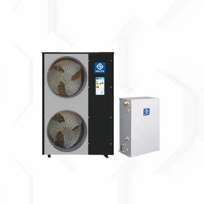 China Hotel 10kw 15kw 20kw split dc inverter heat pump with wifi controller for sale