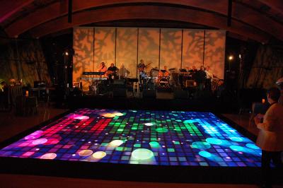 China LED Lighted Dance Floor Panels Pitch 4.62mm  , Dj LED Dance Floor With Adjustable Base for sale