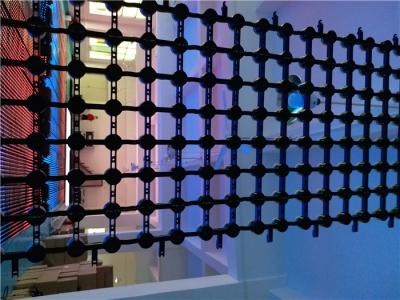 China Professional Flexible Foldable LED Screen , RGB Rental LED Mesh Display for sale