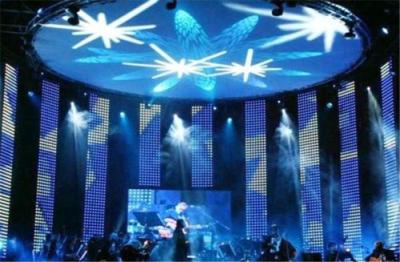 China LED Stage Screen Curtain Rental , P56.25mm Led Video Wall Curtain For Concert for sale