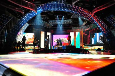 China Creative SMD Full Color LED Stage Floor , Portable / Fixed LED Video Dance Floor for sale