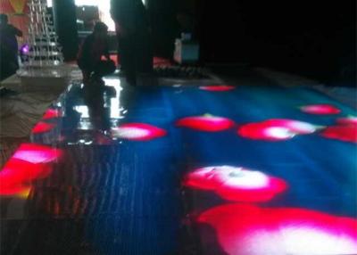 China Waterpoof Super Slim LED Portable Light Up Dance Floor , Interactive Led Dance Floor for sale