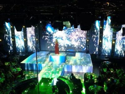 China luz Dance Floor de 6.25m m RGB LED para el funcionamiento de la etapa con teledirigido inalámbrico en venta