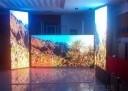 China Outdoor Full Color Led Strip Video Wall Curtain Display High Temperature Resistant for sale