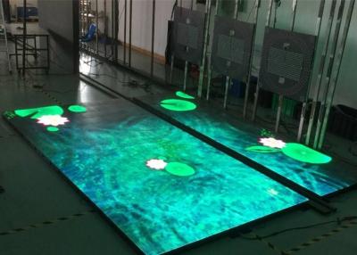 China High Brightness RGB LED Stage Floor , Digital Light Up Dance Floor Tiles for sale