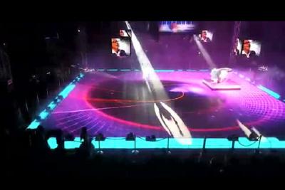 China RGB Mixing Color LED Stage Floor / Lighted Floor Panels For Wedding Or Concert Halls for sale