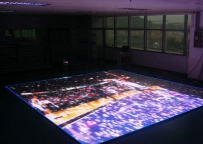 China Interactive DJ Led Dance Floor , Led Stage Floor Panel High Refresh Rate Pitch 6.25mm for sale