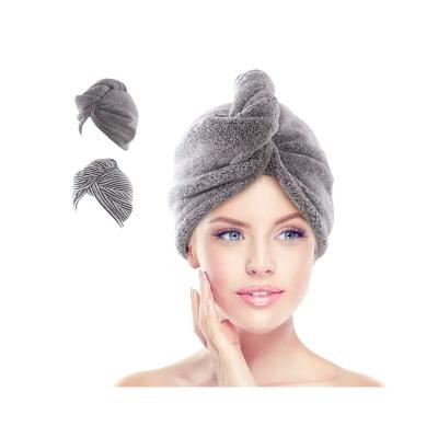 China Sustainable Towel Wrap Fleece Bath Microfiber Hair Turban Microfiber Turban Microfiber Turban for sale