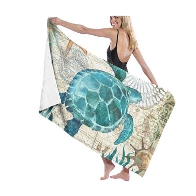 China Sustainable Beach Microfiber Towels Sand Free Quick Dry Microfiber Suede Beach Towel Beach Towel Microfiber for sale