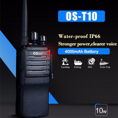 China Long Range VHF Marine Radio 10W OS-T10 Waterproof Most Powerful VHF Marine Walkie Talkie Long Range Radio for sale