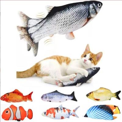 China Wholesale Viable Fish Toy Cat Electric Moving Fish Cat Toy Interactive Motorized Cat Toy New Product for sale