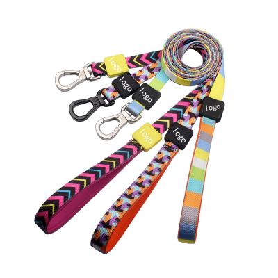 China Viable Custom Wholesale Dog Harness Set Sublimation Laser Engraved Custom Print LOGO Waterproof Dog Leash for sale