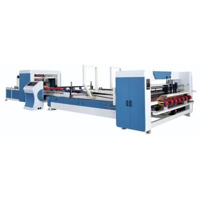 China Food High Configuration Automatic Folding Gluing Machine Corrugated Cardboard Boxes Automatic Folder Gluer for sale