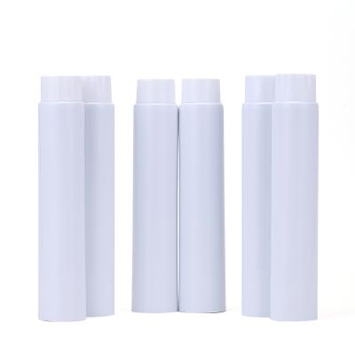 China Eco-friendly Custom Cosmetic Oval Laminated Packaging Hand Cream Transparent Tube With Flip Top Lid for sale