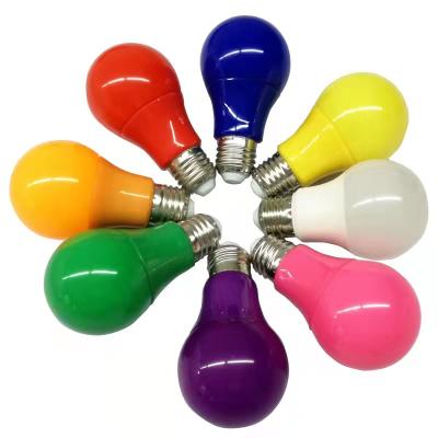 China BT-Colorful-0813 E27 3W 5W Holiday Indoor Christmas Led Color Light Bulb for sale