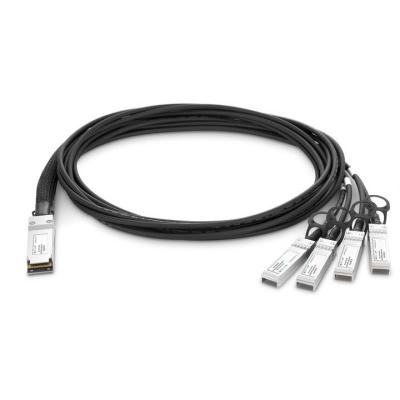 China PVC (OFNR) GZ-LINK 3M 100G QSFP28 to 4x25G SFP28 to SFP28 Passive Attach Copper Breakout Direct Cable QSFP28 for sale