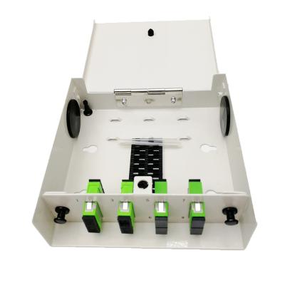 China Mental Mount 8 Core FTTH GZ-LINK Ftth Wall Fiber Terminal Box Small Indoor Aluminum Optic Fiber Optic Termination Box for sale