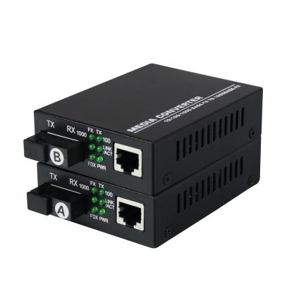 China FTTH GZ-LINK Factory High Quality Single Fiber 1310nm/1550nm 20km SC Media Converter 1000M Wdm for sale