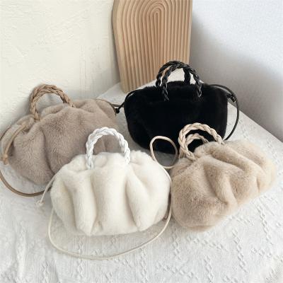 China 2021 Fashion Factory Wholesale Newest Hot Faux Fur Cute Handbag Shoulder Bag for sale