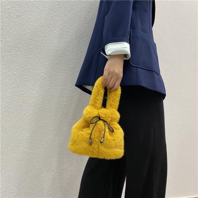 China Fashion Faux Fur Handbag For Women Single Shoulder Bag for sale