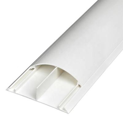 China Protect Cable Ducts Flame Retardant Normal PVC Self Adhesive Electrical Cable Duct Trunking Wiring Wraps With Sticker for sale