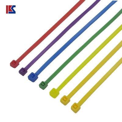 China Nylon Colored Self Locking Head Cable Tie Plastic Multi Color Cable Zip Ties zu verkaufen