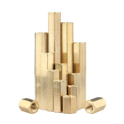 Chine Hexagonal Double Pass Hex Post Hex Isolation Column M2/M2.5/M3/M4 Flat Copper External Pillar For Screws à vendre