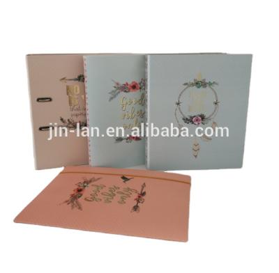 China Wholesale custom ringbidner set leverarch set stationery school office desk logo elastic folder for sale